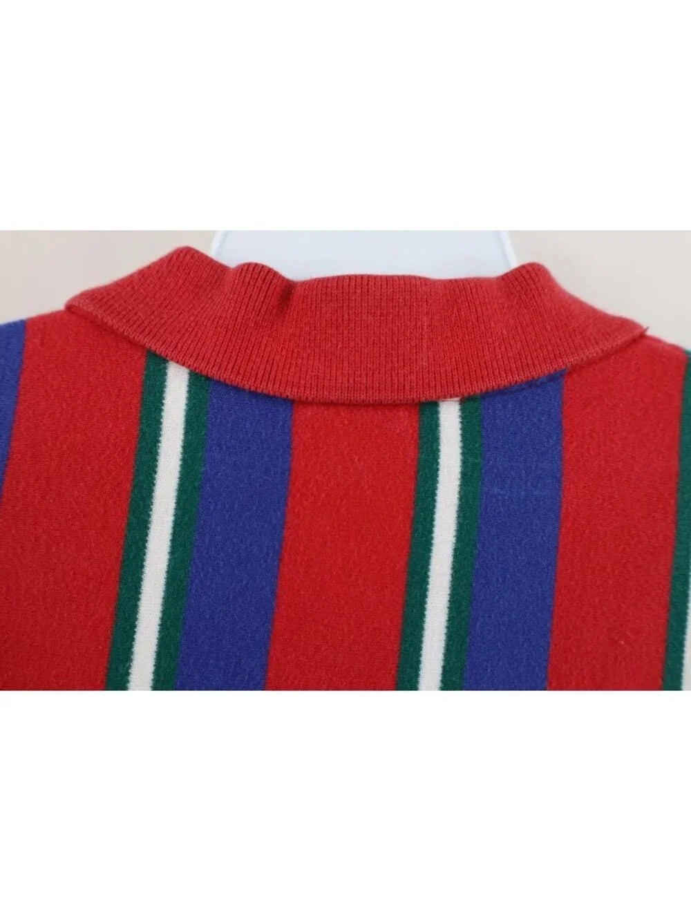 Vintage 90s Ralph Lauren Mens Large Baggy Striped Color Block Soft Cotton Polo